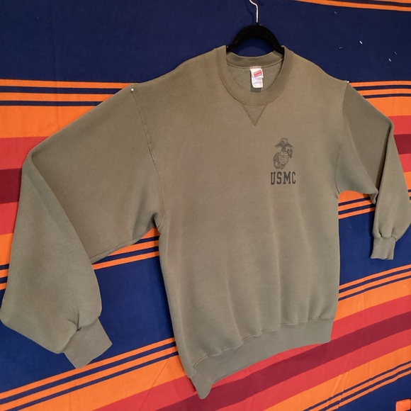 Vintage Soffe USMC United States Marine Corps Crewneck sweatshirt made in USA - Picture 1 of 11